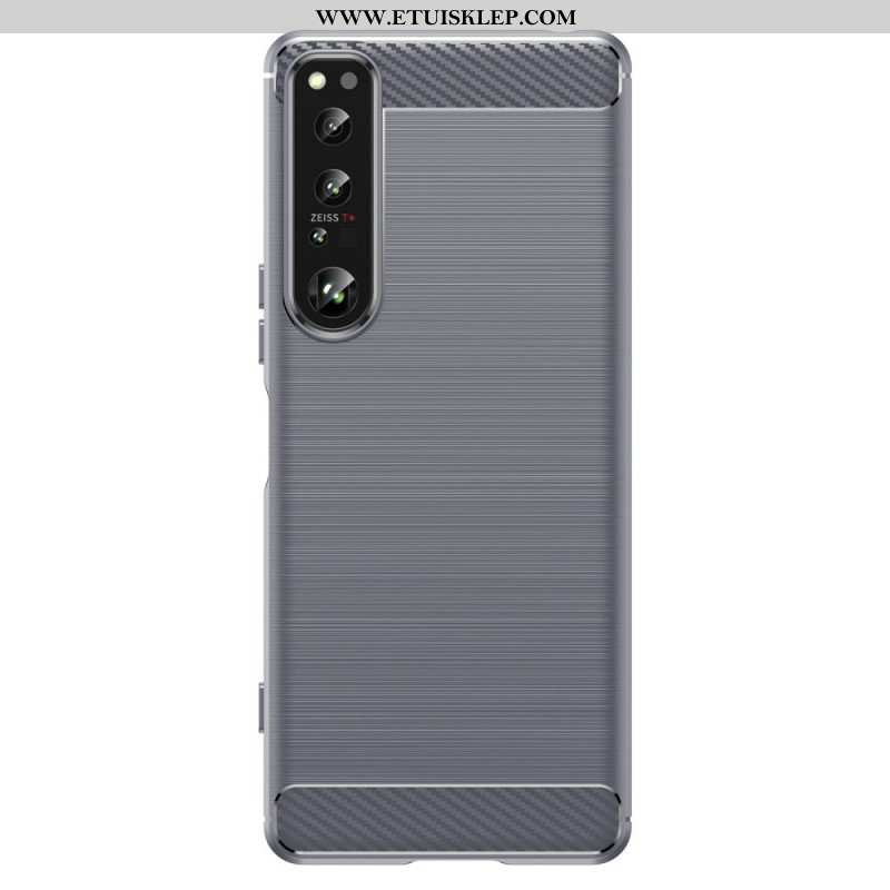 Futerały do Sony Xperia 1 IV Szczotkowane Włókno Węglowe